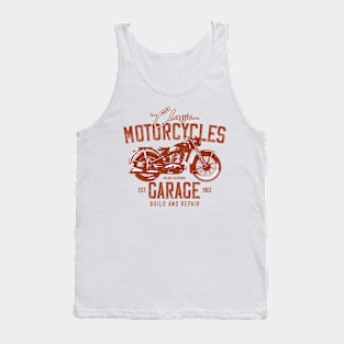 Classic Motorcycles Garage Malibu Tank Top